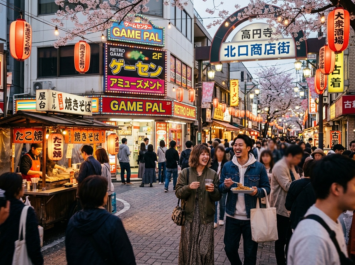 Illustration of the Koenji Awa Odori festival in Suginami